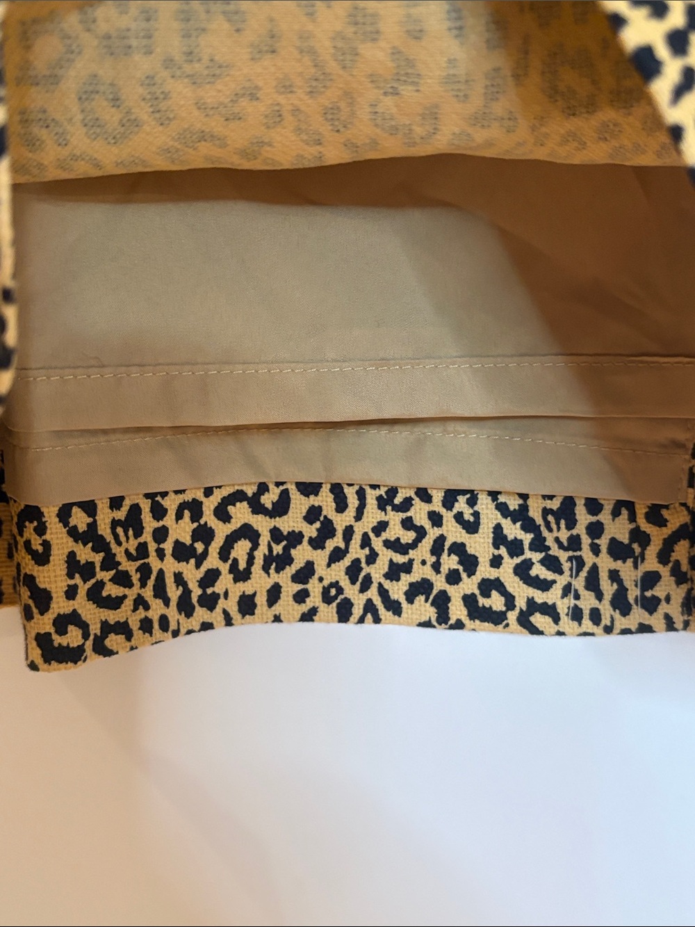 EUC J. Crew Leopard Print Midi Sheath Dress in Tan and Black - Picture 14 of 14